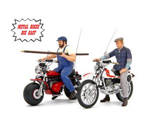 BUD SPENCER MOTOZODIACO TUAREG 223-2 & TERENCE HILL MOTO OSSA AE73 Laudoracing 1:18